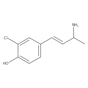 4-(3-Aminobut-1-en-1-yl)-2-chlorophenol Structure