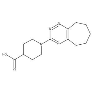1-(6,7,8,9-Tetrahydro-5H-cyclohepta[c]pyridazin-3-yl)piperidine-4-carboxylic acid Structure