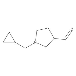 1-(Cyclopropylmethyl)pyrrolidine-3-carbaldehyde Structure