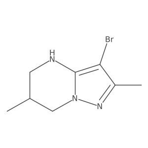 3-bromo-2,6-dimethyl-4H,5H,6H,7H-pyrazolo[1,5-a]pyrimidine Structure