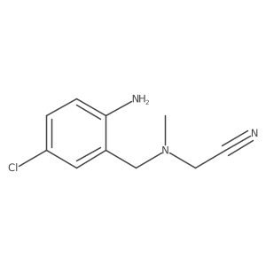2-((2-Amino-5-chlorobenzyl)(methyl)amino)acetonitrile结构式
