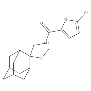 5-bromo-N-[(2-methoxyadamantan-2-yl)methyl]furan-2-carboxamide Structure