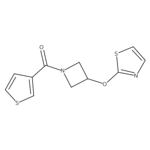 (3-(Thiazol-2-yloxy)azetidin-1-yl)(thiophen-3-yl)methanone结构式