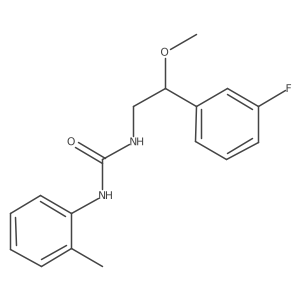 1-(2-(3-Fluorophenyl)-2-methoxyethyl)-3-(o-tolyl)urea结构式