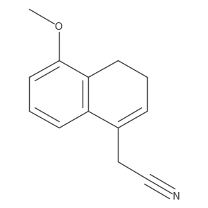 2-(5-Methoxy-3,4-dihydronaphthalen-1-yl)acetonitrile结构式