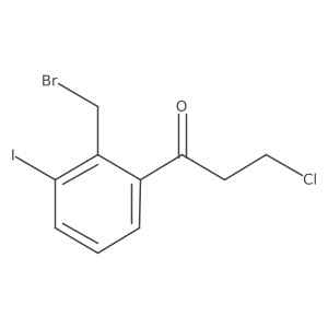 1-(2-(Bromomethyl)-3-iodophenyl)-3-chloropropan-1-one结构式