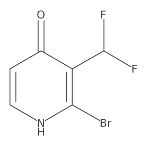 2-Bromo-3-(difluoromethyl)pyridin-4-ol Structure