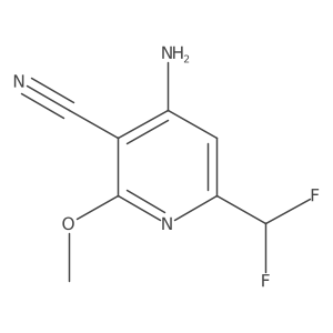4-Amino-6-(difluoromethyl)-2-methoxynicotinonitrile Structure