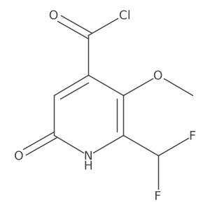 2-(Difluoromethyl)-6-hydroxy-3-methoxypyridine-4-carbonyl chloride结构式