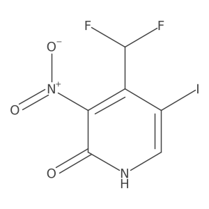 4-(Difluoromethyl)-5-iodo-3-nitropyridin-2-ol Structure
