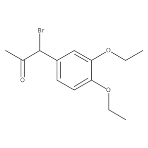 1-Bromo-1-(3,4-diethoxyphenyl)propan-2-one Structure
