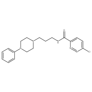 6-chloro-N-[3-(4-phenylpiperazin-1-yl)propyl]pyridazine-3-carboxamide结构式