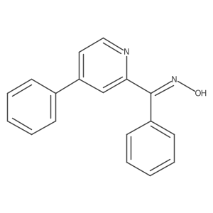 N-[phenyl-(4-phenylpyridin-2-yl)methylidene]hydroxylamine Structure