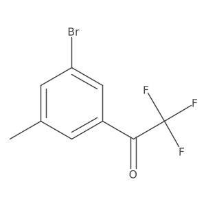1-(3-Bromo-5-methylphenyl)-2,2,2-trifluoroethan-1-one Structure