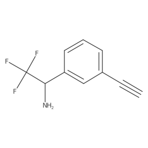 1-(3-Ethynylphenyl)-2,2,2-trifluoroethan-1-amine Structure