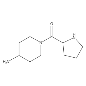 1-[(2S)-pyrrolidine-2-carbonyl]piperidin-4-amine Structure