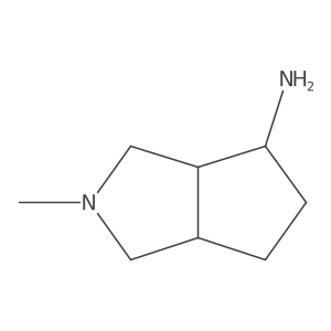 2-Methyl-octahydrocyclopenta[c]pyrrol-4-amine Structure