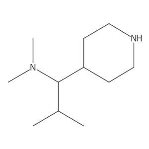 Dimethyl[2-methyl-1-(piperidin-4-yl)propyl]amine Structure