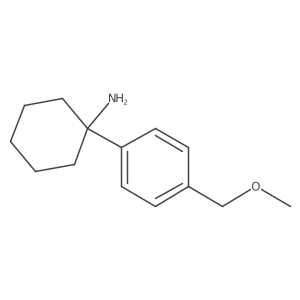 1-[4-(Methoxymethyl)phenyl]cyclohexan-1-amine结构式