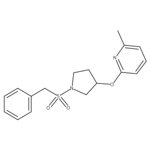 2-((1-(Benzylsulfonyl)pyrrolidin-3-yl)oxy)-6-methylpyridine结构式