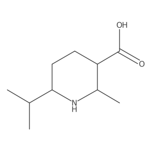 2-Methyl-6-(propan-2-yl)piperidine-3-carboxylic acid结构式