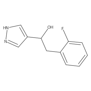 2-(2-fluorophenyl)-1-(1H-pyrazol-4-yl)ethan-1-ol结构式