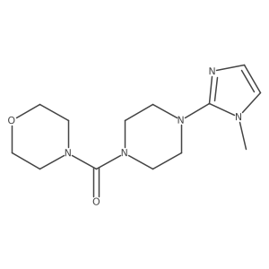 4-[4-(1-methyl-1H-imidazol-2-yl)piperazine-1-carbonyl]morpholine结构式