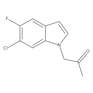 1-(6-Chloro-5-fluoro-1H-indol-1-yl)propan-2-one结构式