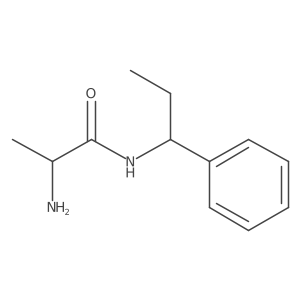 2-amino-N-[(1R)-1-phenylpropyl]propanamide Structure
