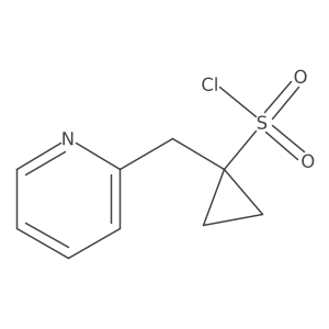 1-[(Pyridin-2-yl)methyl]cyclopropane-1-sulfonyl chloride结构式