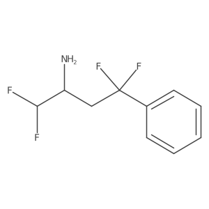 1,1,4,4-Tetrafluoro-4-phenylbutan-2-amine结构式