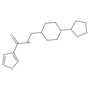 N-((1-(tetrahydrofuran-3-yl)piperidin-4-yl)methyl)thiophene-3-carboxamide Structure