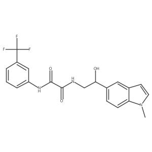 N1-(2-hydroxy-2-(1-methyl-1H-indol-5-yl)ethyl)-N2-(3-(trifluoromethyl)phenyl)oxalamide Structure