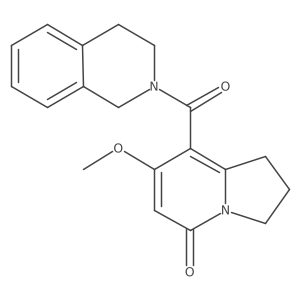 7-methoxy-8-(1,2,3,4-tetrahydroisoquinoline-2-carbonyl)-2,3-dihydroindolizin-5(1H)-one Structure