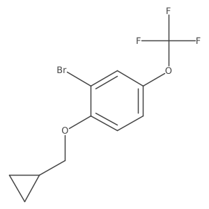 2-Bromo-1-cyclopropylmethoxy-4-trifluoromethoxy-benzene Structure