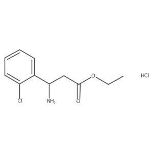 Ethyl (R)-3-amino-3-(2-chlorophenyl)propanoate hydrochloride Structure
