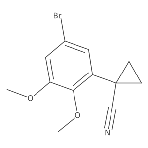1-(5-Bromo-2,3-dimethoxyphenyl)cyclopropane-1-carbonitrile Structure