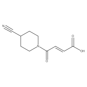 (E)-4-(4-cyanopiperidin-1-yl)-4-oxobut-2-enoic acid Structure