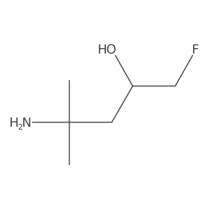 4-Amino-1-fluoro-4-methylpentan-2-ol结构式