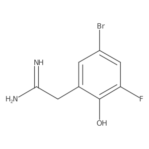 2-(5-Bromo-3-fluoro-2-hydroxyphenyl)ethanimidamide结构式