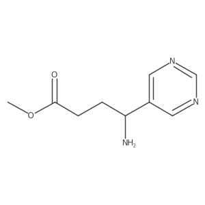 Methyl 4-amino-4-(pyrimidin-5-yl)butanoate Structure