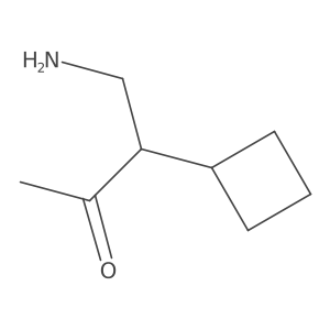4-Amino-3-cyclobutylbutan-2-one结构式