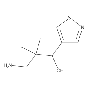 3-Amino-2,2-dimethyl-1-(1,2-thiazol-4-yl)propan-1-ol Structure