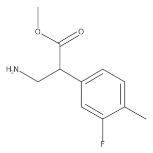 Methyl 3-amino-2-(3-fluoro-4-methylphenyl)propanoate Structure