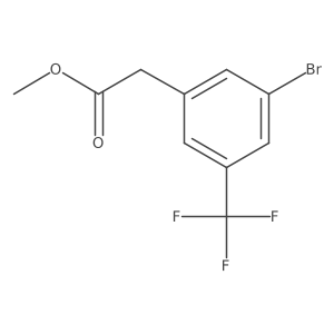 Methyl 2-(3-bromo-5-(trifluoromethyl)phenyl)acetate结构式