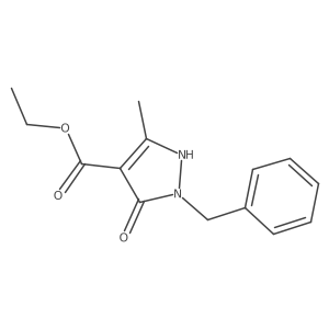 ethyl 2-benzyl-5-methyl-3-oxo-1H-pyrazole-4-carboxylate Structure