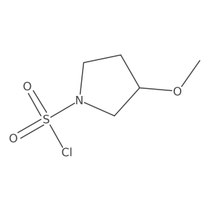 (R)-3-Methoxypyrrolidine-1-sulfonyl chloride Structure