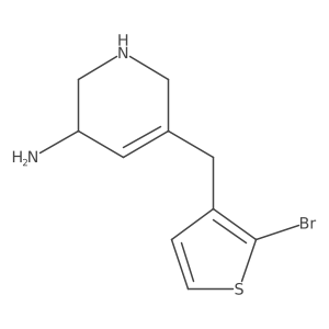 5-[(2-Bromothiophen-3-yl)methyl]-1,2,3,6-tetrahydropyridin-3-amine结构式