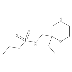N-[(2-ethylmorpholin-2-yl)methyl]propane-1-sulfonamide结构式