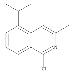 1-Chloro-3-methyl-5-(propan-2-yl)isoquinoline结构式